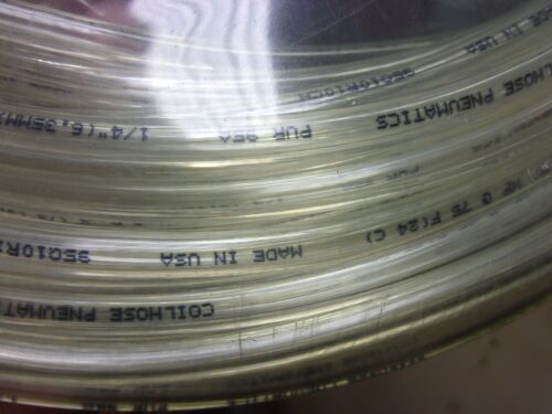 100' Hose Tube Clear Air Valve Cylinder Control Actuator Line 1/8" ID X 1/4 OD - Picture 3 of 3