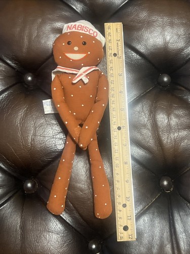 Vintage Nabisco Advertising MR Mister SALTY Pretzel Plush Doll Character 10” - Picture 6 of 6