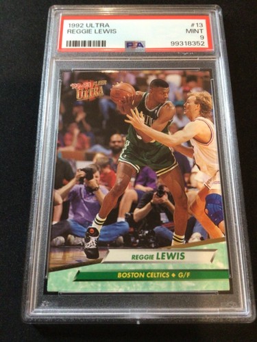 Reggie Lewis ~ 1990 Ultra Boston Celtics PSA 9 MINT