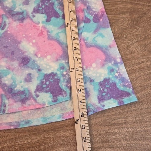 Lands End Girls XL 14 - 16 Cozy Top Galaxy Pattern Pastel Pullover NWOT - Picture 11 of 24