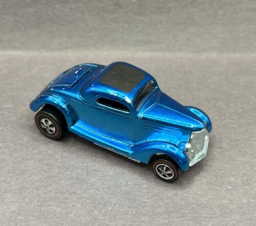 Hot Wheels Redline Classic '36 Ford Coupe Windex Blue Clean Original Car! - Picture 2 of 8
