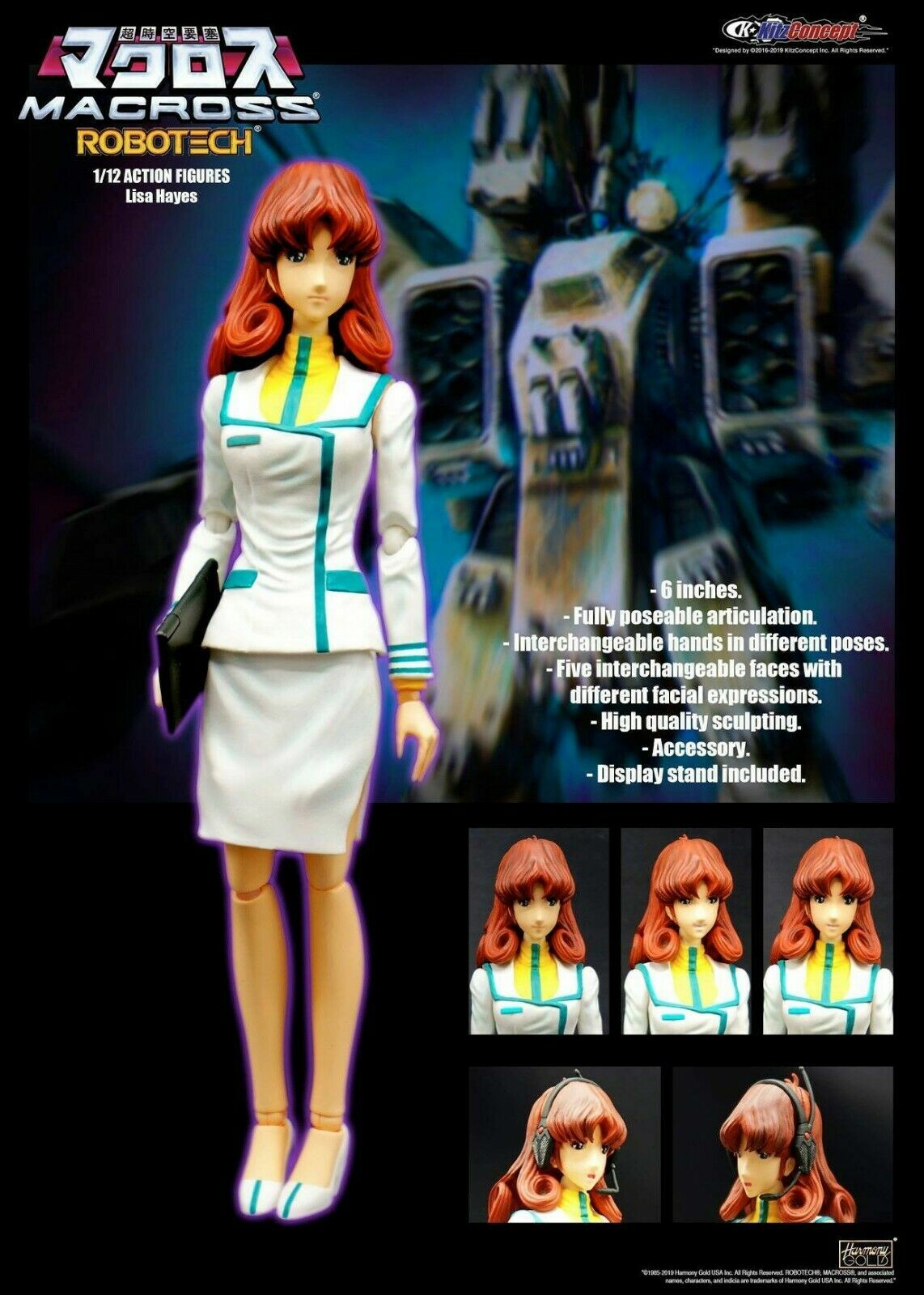 Kids Logic KC921 Macross 1 12 Lisa Hayes 6 Acción Figura Coleccionable Juguetes ganó Kids Logic KC921 Macross 1 12 Lisa Hayes 6 Acción Figura Coleccionable Juguetes ganó