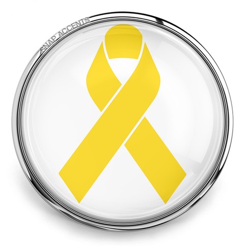 Choose Color | Cancer Snap Jewelry Ginger Charm 18MM Awareness Ribbon Button - Picture 16 of 17