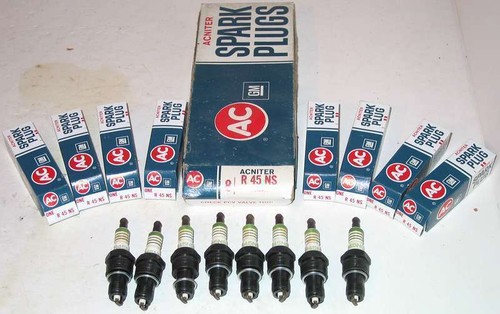 1974 Cadillac Calais Deville Fleetwood Eldorado NOS AC spark plugs R45NS