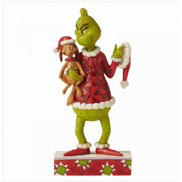 Jim Shore GRINCH MAX AND CINDY LOU BY TREE DECORATING Figurine 6006567 NEW 2020