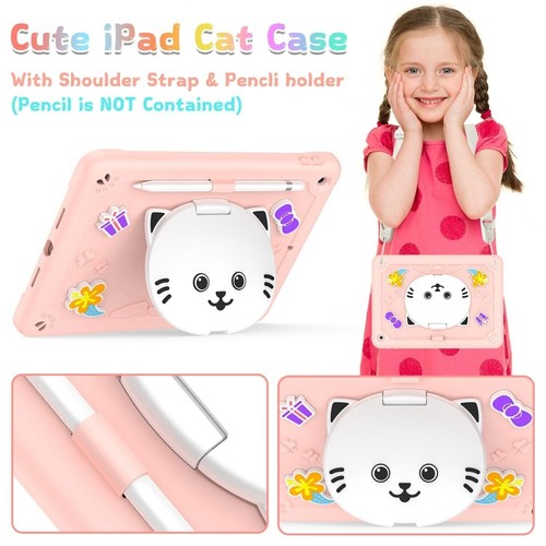 Funda protectora con soporte a prueba de golpes para niños para iPad 7ª 8ª 9ª generación con correa para el hombro EE. UU. - Imagen 12 de 47
