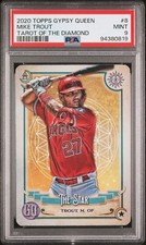 2020 TOPPS GYPSY QUEEN MIKE TROUT #TOD-8 TAROT OF THE DIAMOND SP PSA 9 MINT