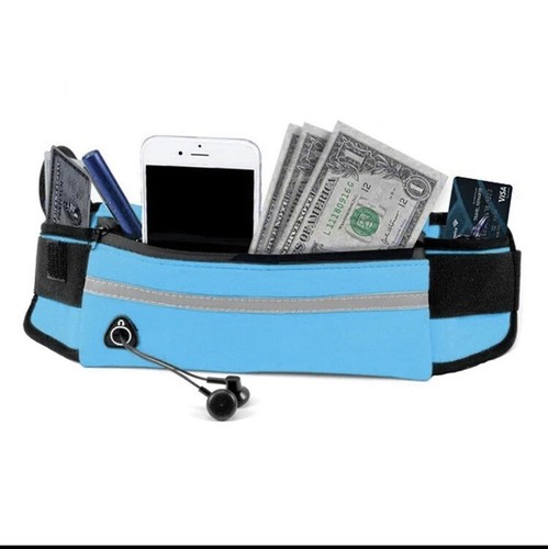 Waterproof Running Belt Fanny Pack Waist Pouch Outdoor Camping Hiking Zip Bag - Picture 2 of 6