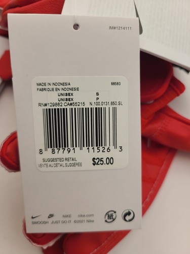 Small Nike Alpha Huarache Edge Batting Gloves Red Baseball - Picture 5 of 5