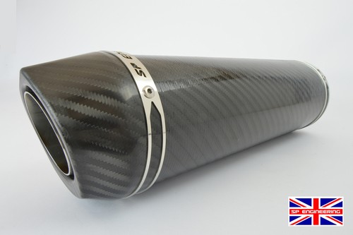 Triumph Sprint 1050 GT Exhaust 10-16 SP Diabolus Carbon Round XLS Carbon Outlet - Picture 7 of 10