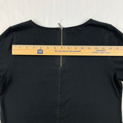 Blusa para mujer Ann Taylor LOFT manga corta negra cremallera trasera pequeña - Imagen 9 de 12