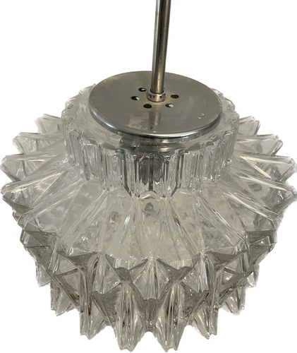 Vintage MCM pendant lamp by Glasshutte Limburg - Bild 3 von 4