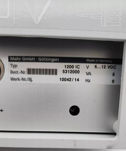 MAHR Millimar 1200 IC FINE TESTING Millitron amplifier 1200 IC - Picture 2 of 3