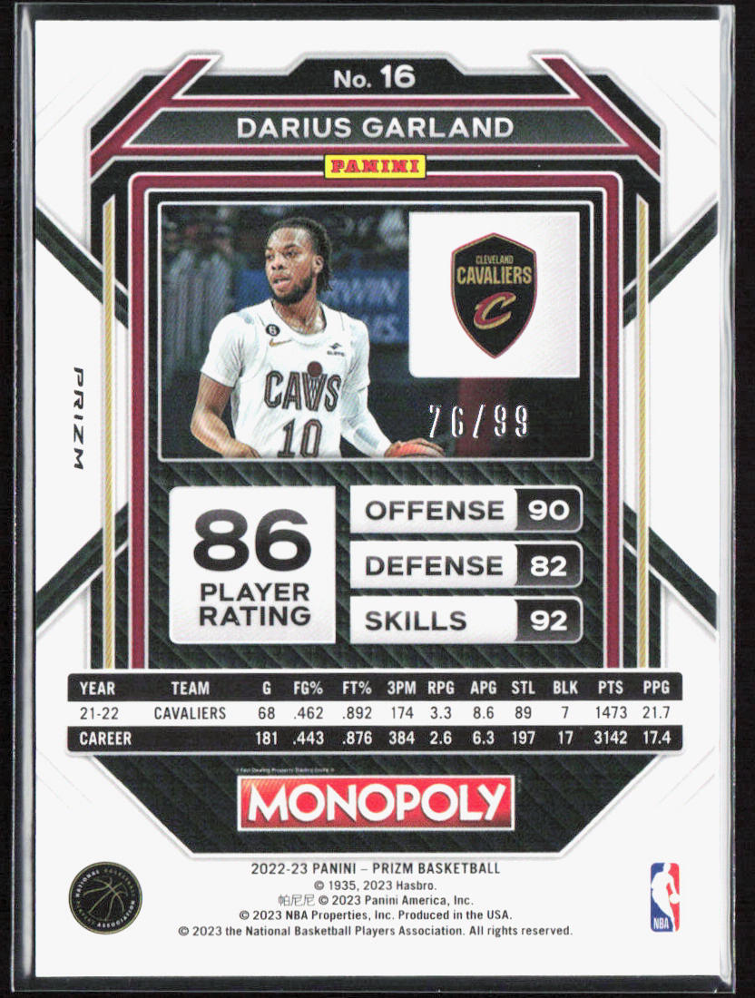 その他 panini SELECT DARIUS GARLAND PRIZM psa9 その他 panini SELECT DARIUS GARLAND PRIZM psa9 PSA 9 DARIUS
