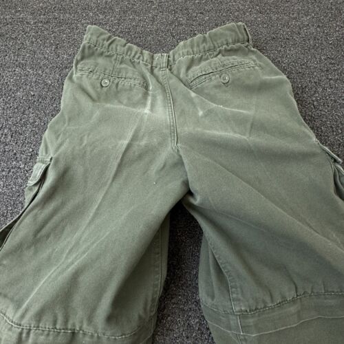 Boy Scouts Pants Youth 14 Green Cargo Convertible Uniform Cotton Shorts - Picture 5 of 10