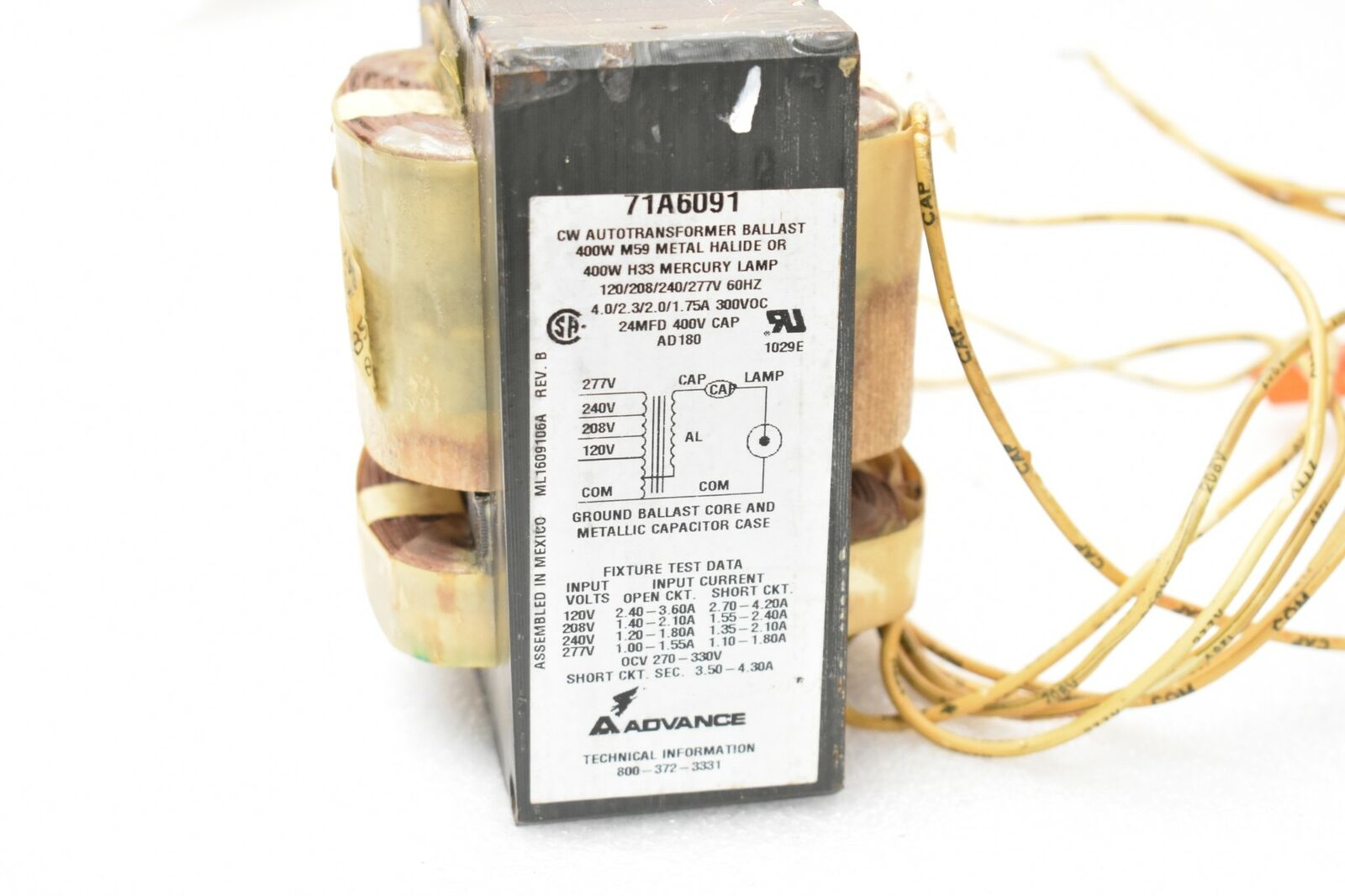 NEW  Philips Advance 71A6071-001D Ballast Kit *FREE SHIPPING*