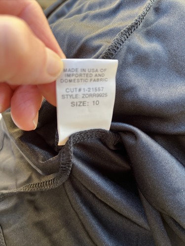 Nuevo $398 David Meister Maxi Vestido Negro Blanco Cuentas Sin Mangas Para Mujer 10 P15 - Imagen 9 de 10