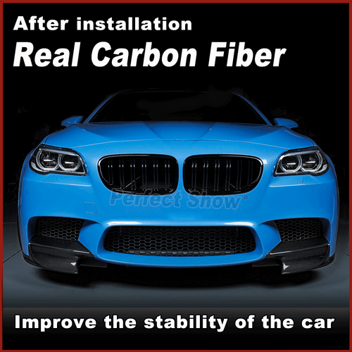 Für BMW 5er F10 M5 11-17 Carbon Front Stoßstange Splitters Flaps Lippe Spoiler - Bild 2 von 10