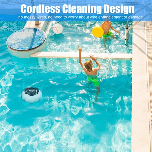KOSGHO Cordless Robotic Pool Cleaner: 120Min Runtime & Strong Suction - Picture 3 of 8