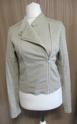 180 38 HILFIGER  DENIM Damen Jeans Blazer Jacke Gr. M schilf Langarm kurz