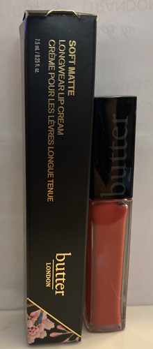 Butter London Soft Matte LongWear Lip Cream-Full Size NEW! Soft Rose/Bezzie Mate - Picture 2 of 2