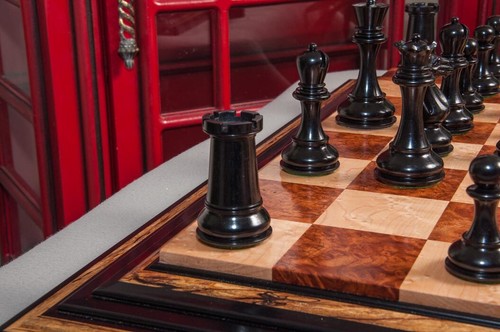 The Challenger Series Luxury Chess Pieces - 4.4" King - Ebonized Boxwood - Picture 7 of 11