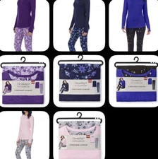 Cuddl Duds 2 piece Set Womens S-2X Climate Right Top Legging Pajama Base Layer