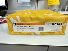 500 Sheets Classic Linen Avon Brilliant White 24# Traditional 8.5x11