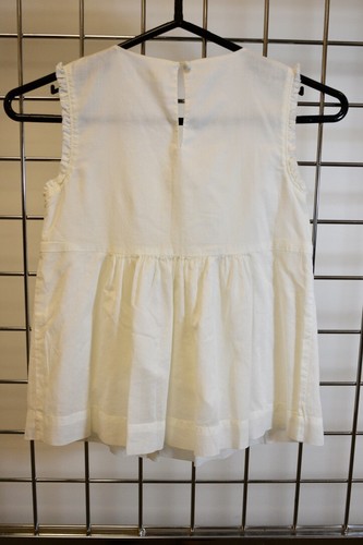 CREW CUTS White Cotton Blend Floral Girls Top Size 10 Youth On Sale - Picture 7 of 7