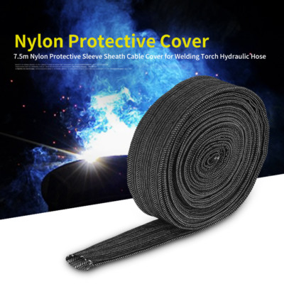 Denim Welding Tig Torch Protective Sleeve Sheath Cable Cover Hydraulic Hose 7.5m