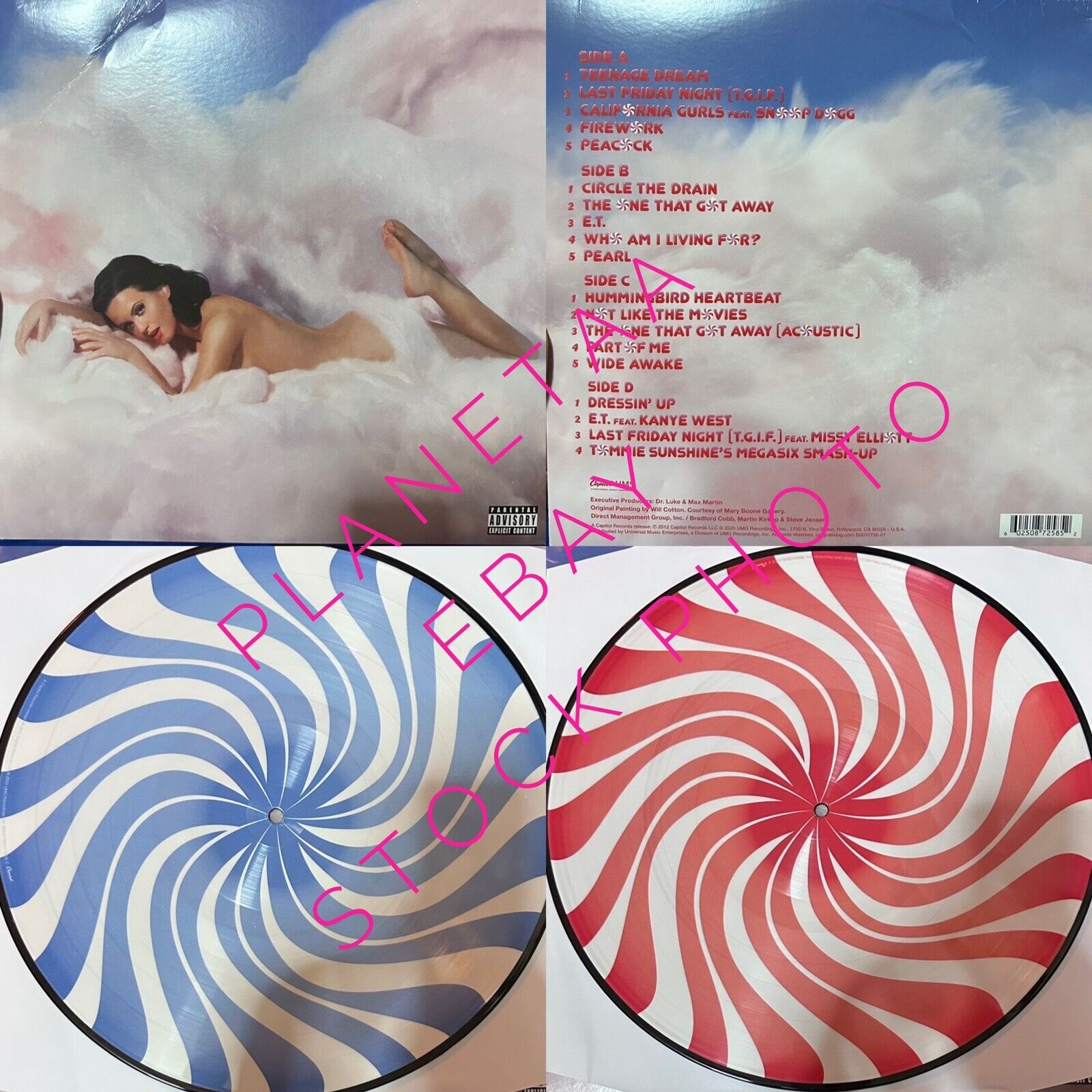 Katy Perry Teenage Dream Confection Peppermint Swirl Colored Vinyl New & SEALED