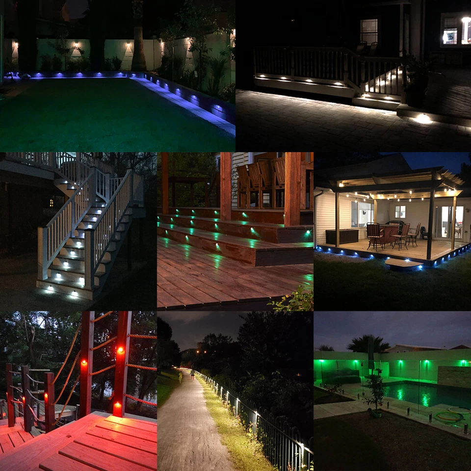 26mm RGB WiFi Bluetooth Controller LED Deck Lights Outdoor Garden Stairs Lamp - Image 2 of 4