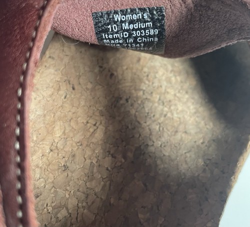 LL Bean Sandalen Leder Damen 10 braun verstellbarer Riemen Schnalle Komfortriemen - Bild 11 von 12
