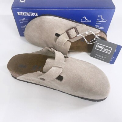 【中古品】BIRKENSTOCK Boston BS Taupe Birkenstock Boston BS Suede Taupe Men's - 0060461/0060463 - US