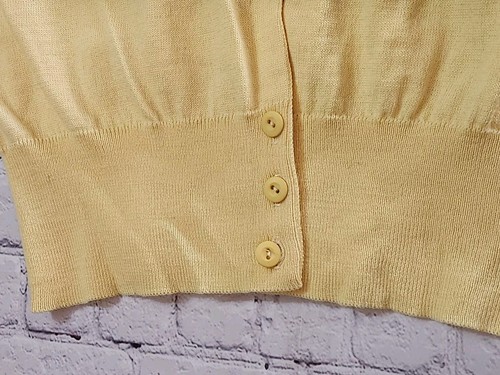 Vintage Rodier Cardigan Sweater Size 4 France Preppy Old Money Akademia - Picture 11 of 12