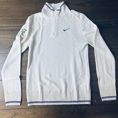 Nike Roger Federer RF 2012 Wimbledon Q-Zip Cashmere Sweater Nike Roger Federer RF 2012 Wimbledon Q-Zip Cashmere Sweater