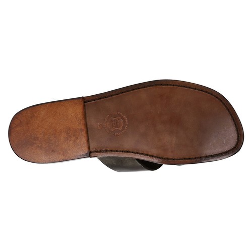 Handmade real leather thongs sandals for mens Made in Italy - Picture 14 of 21