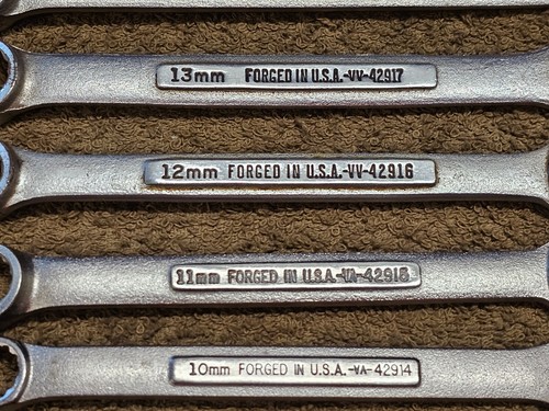 14 Craftsman VA Combination Wrench Set Metric 8 9 10 11 12 13 14 15 16 20mm USA - Picture 12 of 18