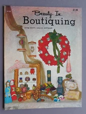 Beauty In Boutiquing: Using Jewels Sequins Beads - 1967 Craft Course book H124