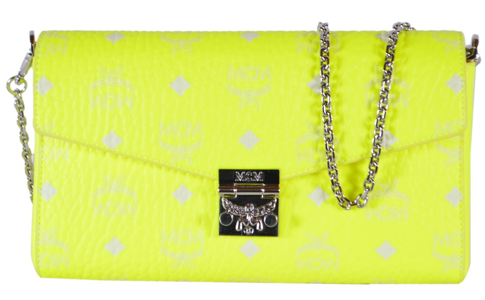 neon green mcm bolsa
