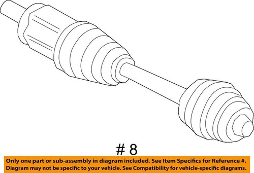 OEM BMW G05 G06 G07 X5 X7 AWD Front Left Driver Side Output CV Axle Half Shaft - Picture 16 of 16