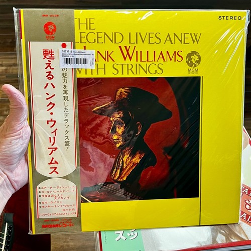 Hank Williams Legend Lives Anew with Strings LP Record JAPAN OBI MGM