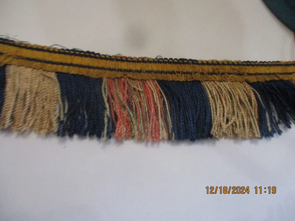 Ancien galon passementerie frange 17 Mètres-décoration abat jour ameublement - - Photo 3/4