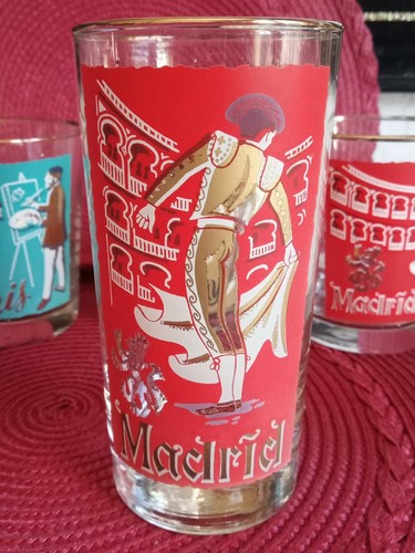 SET  Of 9  UNIQUE MIX & MATCH BARWARE GLASSES WITH GOLD . - Bild 10 von 12