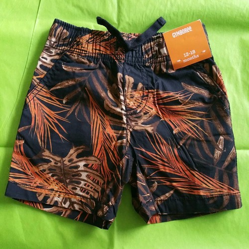 NEW Original GYMBOREE Boys The Easy-On Shorts Lava Leaf Print, Size 12-18 Months - Picture 7 of 8