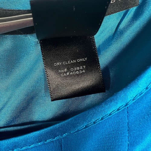 MARC JACOBS 100% SILK Satin Trim Sleeveless Peplum Hem Pleated Top LARGE - Picture 14 of 14