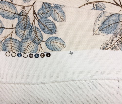 BALLARD DESIGNS BECCA CLOUD FLORAL BASKETWEAVE COTTON FABRIC BY THE YARD 56"W - Picture 6 of 6