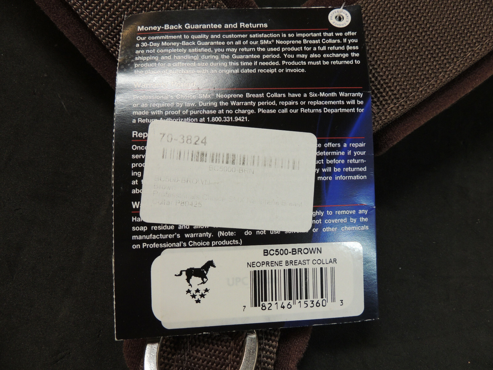 Marrón Professional's Choice SMX Neopreno pecho Collar BC-500 Brn Marrón Professional's Choice SMX Neopreno pecho Collar BC-500 Brn