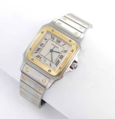 Cartier Santos Galbee Herren 29mm  Stahl/Gold Papiere Ref. 1566