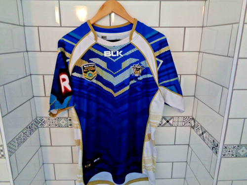 Australian Rugby league all stars 2015 BLK Harvey Norman Shirt Size UK XL Used - Picture 9 of 23